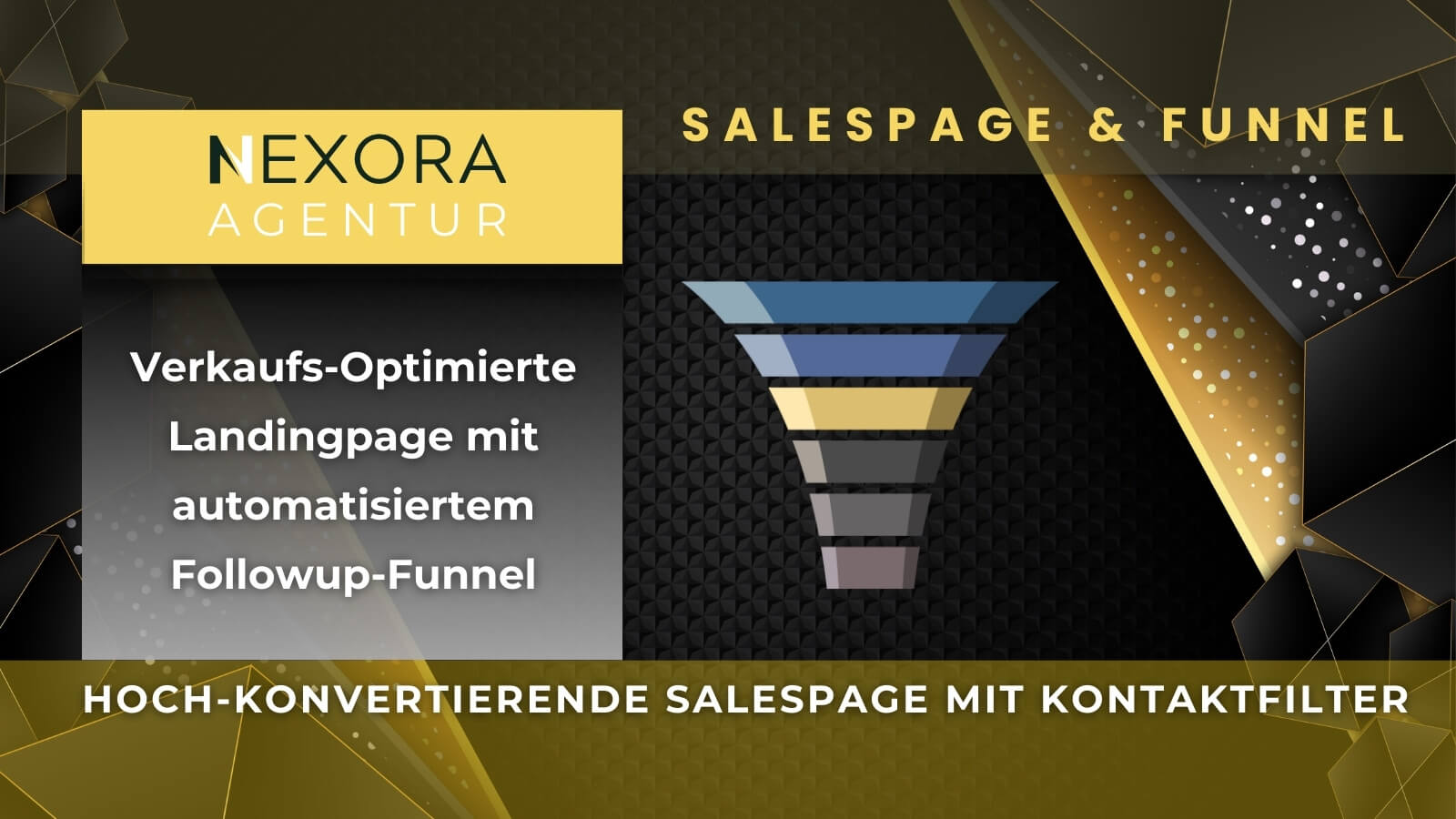 NEXORA AGENTUR: Hoch-konvertierende Sales-Page samt Funnel